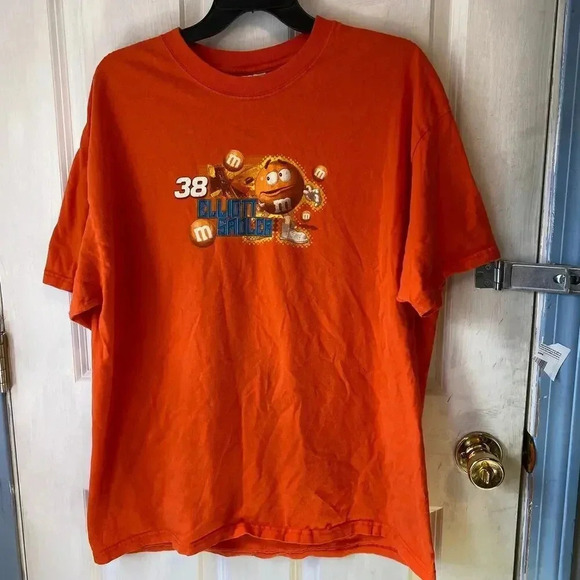 Hanes Beefy Cotton Chase Authentics Elliot Sadler M&M Shirt Unisex adult Sz XL - Picture 4 of 7